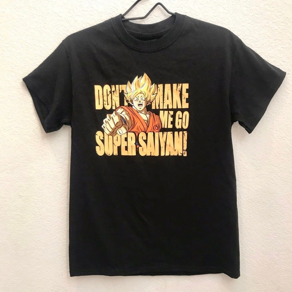 Dragon Ball Z T-Shirt “Don’t Make Me Go Super Saiyan” Size Small!